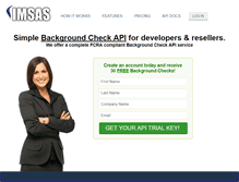 Tablet Screenshot of imsasllc.com